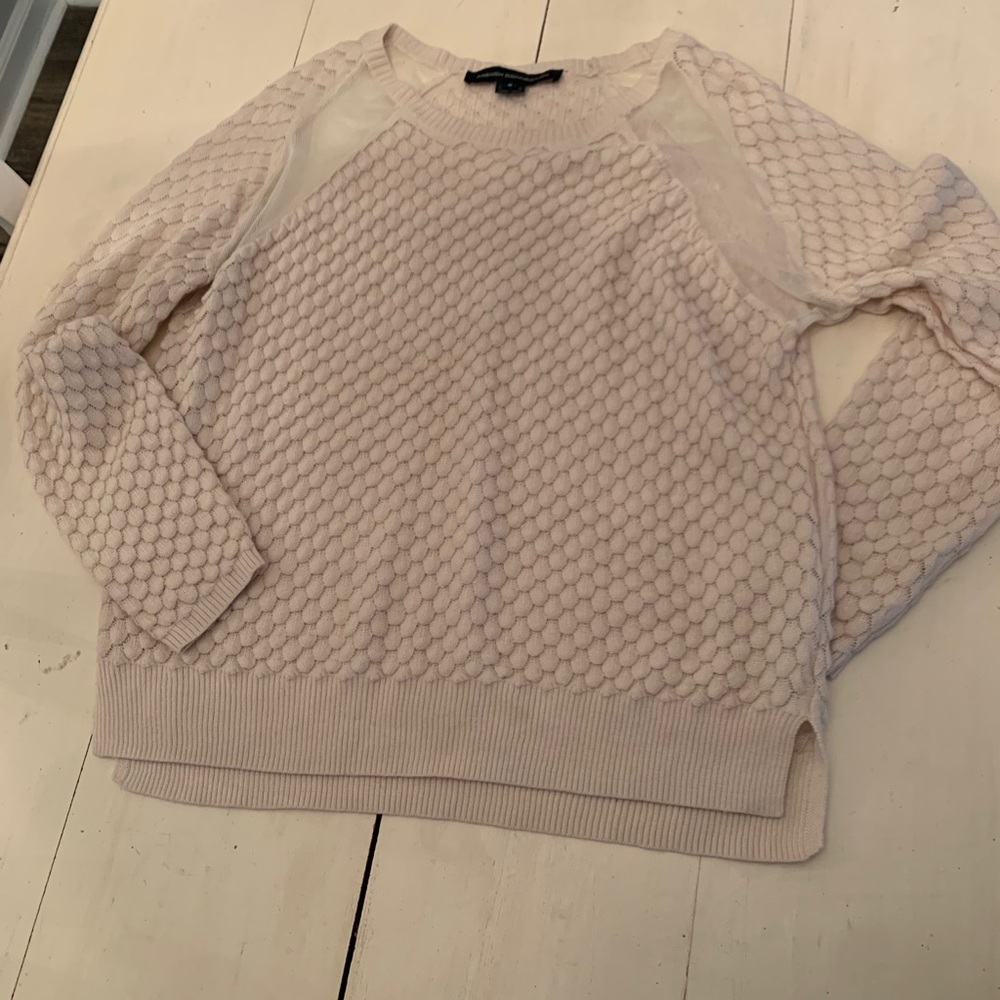 French connection beige‎ sweater